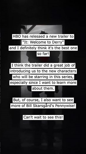 new trailer to It: Welcome to Derry!