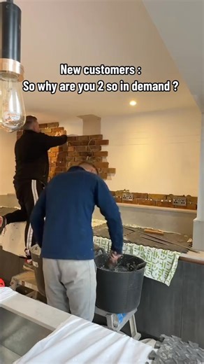 Take a look at some of our recent brick slip installations #brickslips #interiordesign #HOMEDESIGN #homedecor #kitchendesign #HomeTransformation #featurewall #kitchen | Bespoke Brickwork