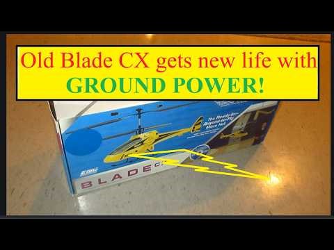 Old Blade CX coaxial helicopter gets new life with Ground Power.