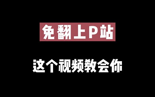 P站是什么？怎么进？这个视频教会你。