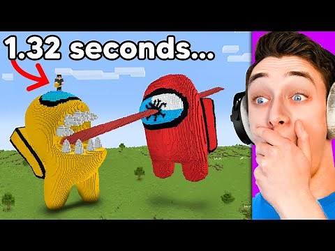 I Built this in 1.32 Seconds on Minecraft…