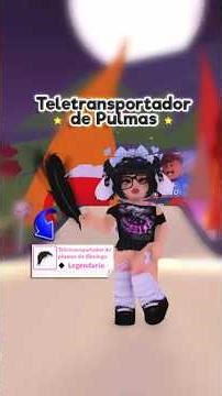 Teletransportador de plumas SLIMINGO 🪶🖤 #adoptme #roblox
