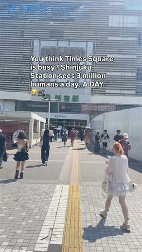 5𝖆𝖒3𝖆𝖒 on Instagram: "Shinjuku doesn’t stop. This one station sees over 3 million people every single day, that’s more than most cities’ entire population 😳🚉🇯🇵 It’s the busiest train station in the world, with hundreds of exits, underground malls, and train lines connecting all over Tokyo. 💡 Travel Tip: If you’re navigating Shinjuku Station for the first time — use Google Maps and follow the exit numbers (trust me). Landmarks like Shinjuku Gyoen Park, Kabukichō, and Omoide Yokocho are a