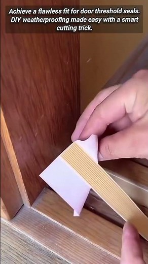 ​Simple Trick for Perfectly Fitting Door Threshold Seal Strips.