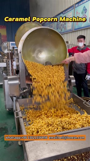 High Quality Industrial Gas Heated Commercial Caramel Popcorn Machine. Our popcorn machine can directly make different flavors popcorn, such as chocolate, sweet, fruit flavor, etc. #popcorn #popcorn🍿 #popcornmaker #popcornmachine #popcornmakingmachine #caramelpopcorn