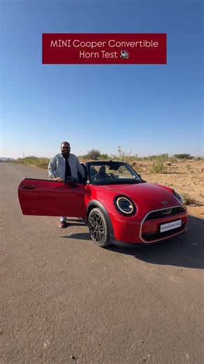 MotorBeam on Instagram: "Checking out the horn sound of the MINI Cooper Convertible. What do you think of it?"