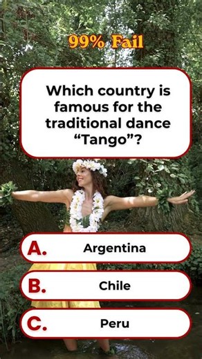 Which country is famous for the traditional dance “Tango” | Brain Knowledge Quiz | USA GK Quiz