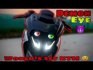 Lens Projector Demon Eye For All Car & Motorcycle 😮 | World’s 1st KTM | Techno Khan