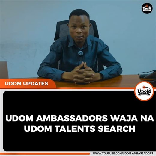 Karibu kwenye jukwa kubwa la UDOM TALENTS SEARCH! Usikifiche! Uzinduzi unafanyika Ijuma hii katika Ukumbi wa @ujasisportsbar #KaribuUdomUdomYetu #UdomHazinaYaMaarifa | udom_ambassadors