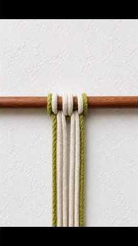 Macrame Lark's Head Knot Class 335 #macrameknot #macrameknots #knot #knotskill #knots #theknot #diy