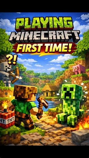 Playing Minecraft first time Part -1 #minecraft