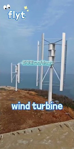 High-Efficiency Vertical Axis Wind Turbines Deliver 500 kWh/Day Clean Energy Output