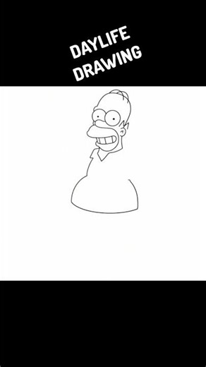 Homer Simpson | The Simpsons Drawing Tutorial #shorts