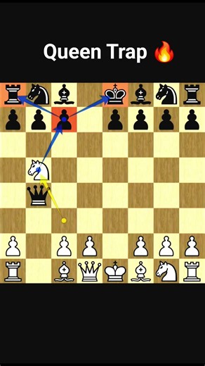 The Brilliant Queen Trap That Shocks Your Opponent | #shorts #chess #ChessTricks