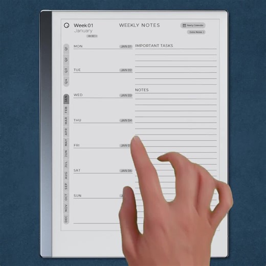 Templates for Remarkable 2 Tablet 2026-2027 | Productivity Bundle, Planner, Journal, Meeting, Project, Hyperlinked Pdfs - Etsy Australia