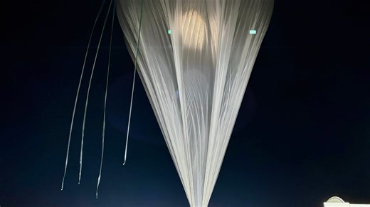 Space Perspective capsule lifts off Sept. 15 from the ship MS Voyager in the Gulf of Mexico