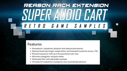 [史上最全的经典电子游戏音效采样合集] Reason RE Impact Soundworks Super Audio Cart v1.0.1 [WiN]