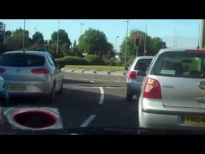 Driving around Tesco's roundabout in Cowley, Oxford