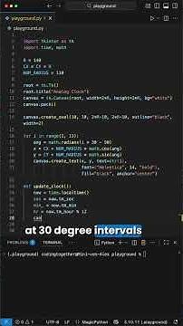 Analog Clock - Python Project for Beginners