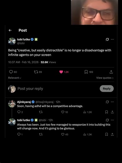 Shopify CEO says being distractible is no longer a disadvantage #tech #startups #software #ai #coding