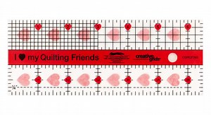 8.5K views · 205 reactions | Creative Grids just created a fun new array of "I Love My Quilting Friends" rulers, exclusive to Shabby Fabrics! Now available in seven bright colors, these new rulers measure to 2½" x 6½" for added convenience in creating 6" finished blocks. Collect all 7 colors or give as a gift to someone you love: https://bit.ly/3wcYWPX | Shabby Fabrics | Facebook