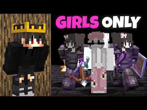 I Got TRAPPED in The 'GIRLS ONLY Server In Minecraft!