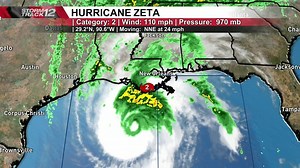 14 reactions | Hurricane Zeta has made landfall in Louisiana as a Category 2. The StormTrack 12 team will keep you updated on any potential impacts to ENC. https://bit.ly/3e5SLCb | WCTI News 12 | Facebook
