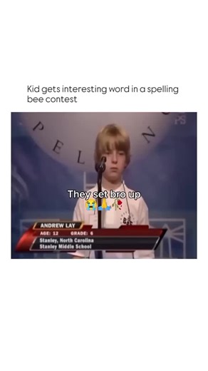@bruce.cashy | In this archival clip from the 2007 Scripps National Spelling Bee, 12-year-old contestant Andrew Lay is tasked with spelling the word... | Instagram