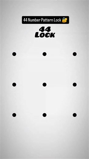 Prince Kumar on Instagram: "44 Number Pattern Lock 🔐 || . . #pattern #reels #instagram #viral #hard #lock #screen #tiktok #shorts"