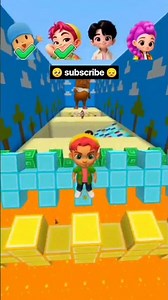 #roblox #mincraft boys character vs lava jump block and ice stage squid game