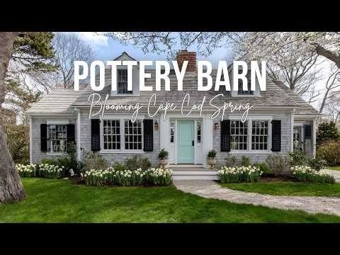 Blooming Cape Cod Spring Retreat inspired by Pottery Barn coastal calm