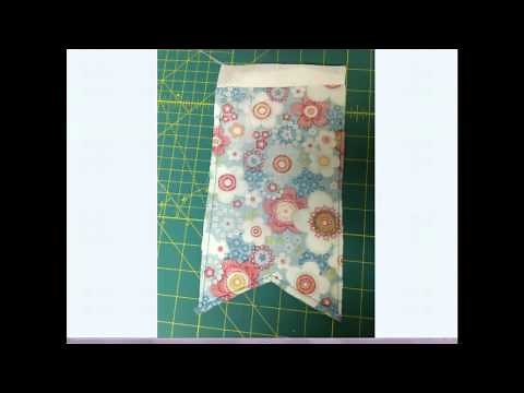 Making a Bunting in the Embroidery Hoop