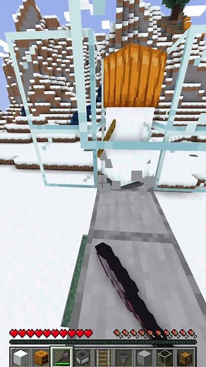 Super simple snowball farm in #minecraft #minecrafttutorial #Minecraft #minecraftbuilding #tutorial