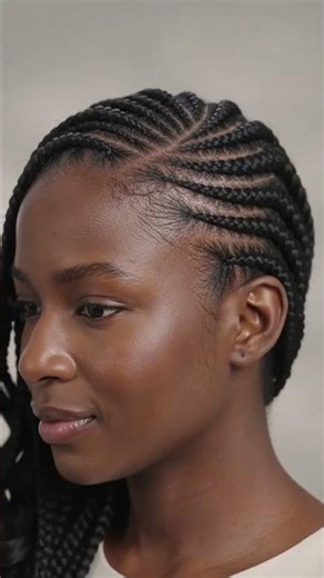 Side-swept curly shuku