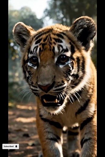 Lost Tiger Cub Crying for Mom 🐯 Emotional Reunion ❤️ #shorts| Epic Animal Moments