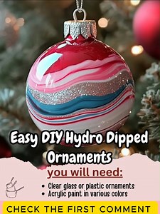 Get creative this holiday season with these stunning DIY hydro dipped ornaments! 🎨✨ Perfect for adding a personal touch to your decorations. Full Recipe in First (C.o.ʍ.m.е.ո.τ) 👇 Enjoy ❤️👇👇👇 | Quick & Cozy Kitchens With Linda