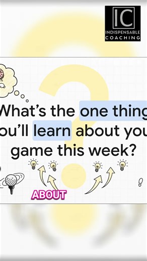 Golf Instruction: What's one thing you'll learn about your game this week? | B-Flight Champion