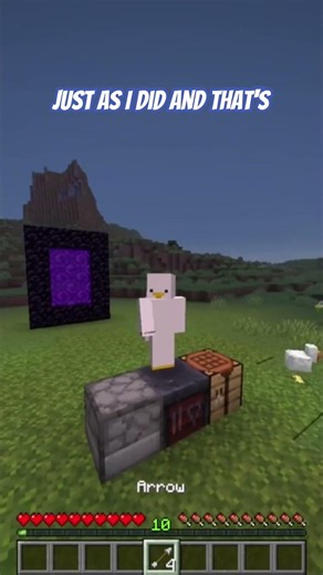 How to make arrows in Minecraft #minecraft #mctutorial #funny #gaming