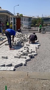 Ongoing cabro paving blocks installation. Contact us today on 0777500063 for a site visit and quote. | Cabro Blocks in Kenya