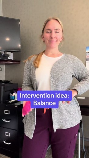 Spice up balance work with a bean bag challenge #occupationaltherapy #ottok #cota #physicaltherapist #speechtherapy #geriatricrehab #CapCut