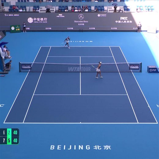 691K views · 16K reactions | Setting up match point in style ✨ Coco Gauff won this point on the way to beating Bencic in their final set  #2025ChinaOpen | WTA | Facebook