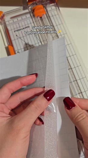 Sandy Glitter Conversation Hearts Sticker Making ASMR