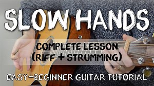 Hey everyone! In this lesson I'm going to show you all how to play "Slow Hands" by Niall Horan. This tutorial's a bit longer than usual because we're going to show you an easy way to play both the lead and rhythm guitar parts. Intro sung (amazingly!) by my friend, Eric Severinson. Here's a link to his music: https://youtu.be/c9xvBwHDhqQ --- If you need any help with the basics (chords, switching, strumming, etc.) please check out our eBook, covering all the basics of rhythm guitar (and there's a