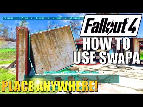 Fallout 4 - SwaPA Mod Tutorial - How To Use Place Anywhere Mod for PS4