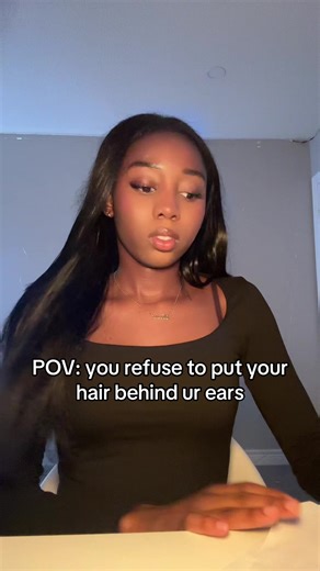 i can’t show side profile #fyp #relatable #hair #viral #foryoupage | hair