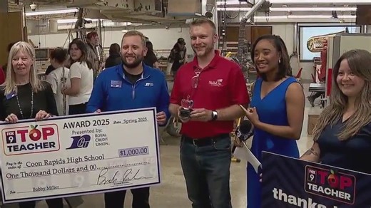 Coon Rapids shop teacher earns Top Teacher Award