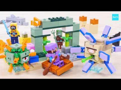 LEGO Minecraft The Ocean Monument 21598 / LEGO Minecraft Underwater Adventure Speed build & Review