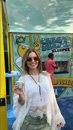 #PeaceTeaPartner Staying refreshed alllllll Lolla long with the Peace Tea Caddy Shack Slurpee