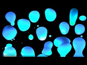 Blue Lava Lamp, 1 Hour relaxing TV Background