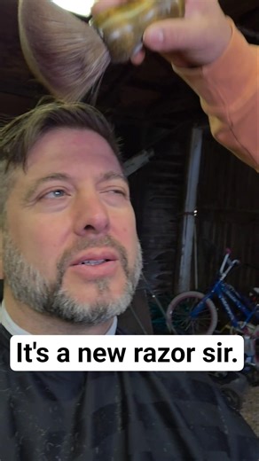 Barber Shed Razor Shave. #jasonrupp #asmr #barbershop #barber #asmrsounds #relaxingsounds